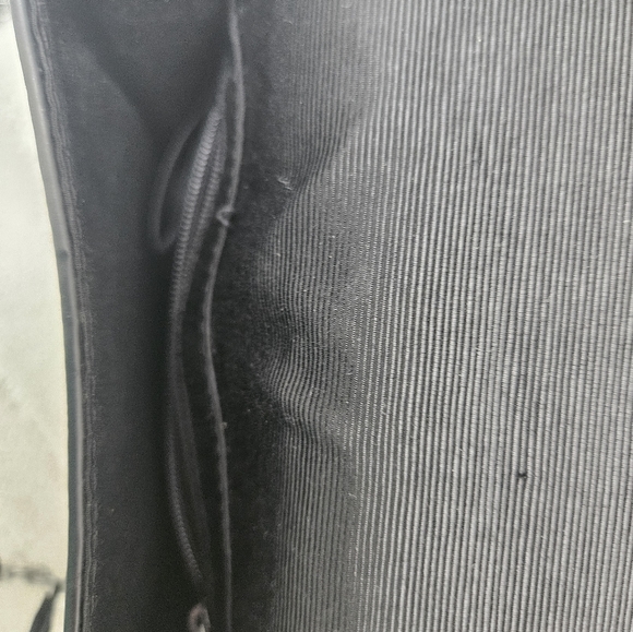 BCBGMaxAzria evening bag metal chain sueds sequin detail Black - Picture 6 of 10